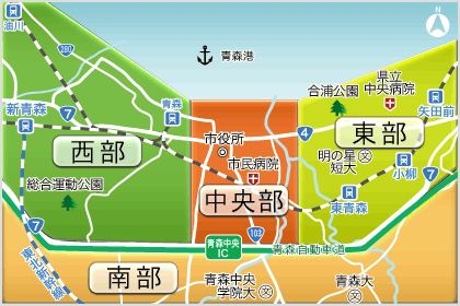 エリア選択用地図